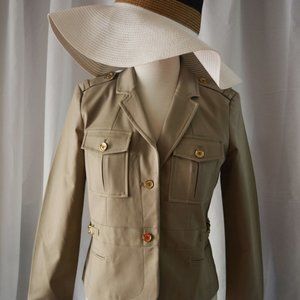 NWT Michael Kors Khaki Blazer with chain accents